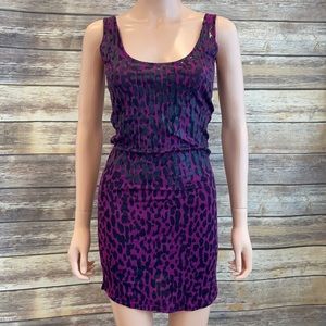 Monrow Purple/Black Tank Dress